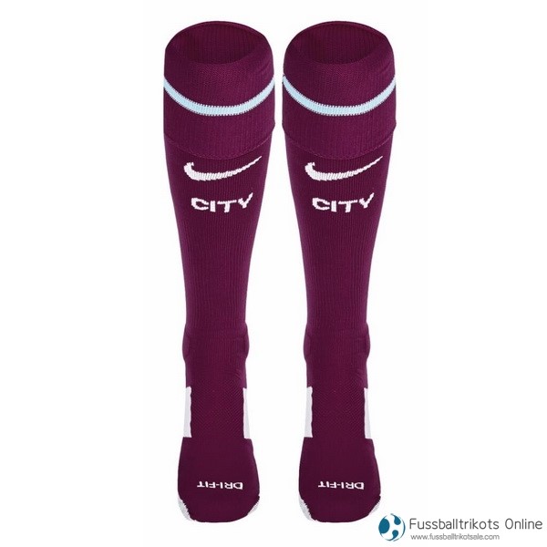 Manchester City Socken Auswarts 2017-18 Fussballtrikots Günstig